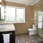 View of a bathroom designed by a Yellow architecture, bathroom, countertop, floor, home, interior design, real estate, room, sink, tile, window, white