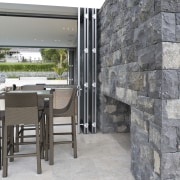 Image of stone walls which have been built wall, gray