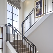 Image of GIB plasterboard products used on most architecture, balcony, baluster, estate, handrail, home, house, iron, real estate, stairs, window, gray