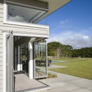 Image of Rylock windows and doors installed high-end architecture, estate, facade, home, house, real estate, window, gray