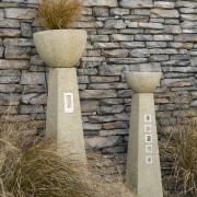 Image of this new home in central Otago grass, wall, wood, gray, brown