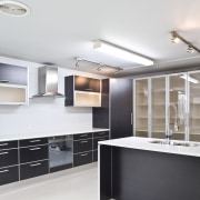 View of a kitchen which features products available countertop, interior design, kitchen, product design, white