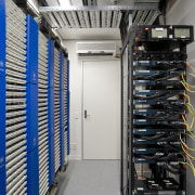 view of the data centre at the Westpac computer network, electronic device, server, technology, gray, black