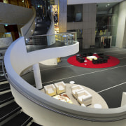 Interior view of the Lucient Apartments which features furniture, interior design, gray, black