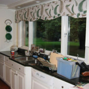 View of kitchen prior to renovations. - View countertop, interior design, kitchen, room, window, gray