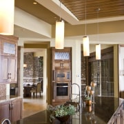 Interior view of this home built by Sun ceiling, countertop, home, interior design, kitchen, living room, lobby, real estate, brown