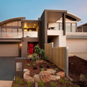 exterior view of a home of the mills architecture, building, elevation, estate, facade, home, house, property, real estate, residential area, brown