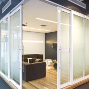 Internal view of 3M Head Office part of daylighting, door, glass, interior design, window, white