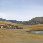 conceptual view of the residential lots proposed for cloud, ecoregion, ecosystem, grassland, hill, landscape, plain, plateau, prairie, rural area, sand, sky, steppe, tundra, white, brown