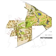 conceptual view of the residential lots proposed for area, map, product design, white