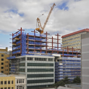 View of the construction process of Chews Lane apartment, building, city, condominium, construction, metropolis, real estate, residential area, sky, tower block, urban area, gray