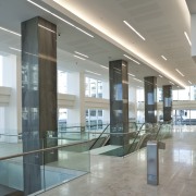 internal view of 21 Queen St redevelopment. Quantity architecture, ceiling, condominium, daylighting, floor, glass, interior design, leisure centre, lobby, real estate, gray