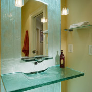View of the remodeled bathroom by Jim Meloy bathroom, ceiling, floor, glass, house, interior design, room, brown