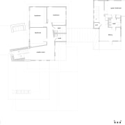 Contemporary home features unique design &amp; architecture angle, architecture, area, black and white, design, diagram, drawing, floor plan, font, line, plan, product, product design, structure, text, white