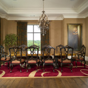 View of the dining room showing the crystal dining room, estate, furniture, interior design, living room, lobby, real estate, room, table, brown