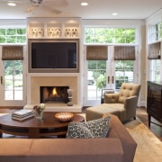 A view of a lounge and dinning by home, interior design, living room, room