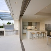 Exterior view of the courtyard and main living daylighting, estate, house, interior design, property, real estate, roof, gray, brown