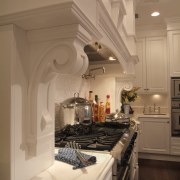 A view of a kitchen by Downsview Features ceiling, countertop, cuisine classique, home, interior design, kitchen, room, brown, orange