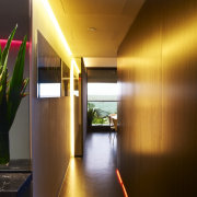 View of remodeled apartment on the 14th floor ceiling, house, interior design, lighting, lobby, brown