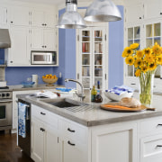 View of Benjamin Moore Paints. - View of cabinetry, countertop, cuisine classique, interior design, kitchen, room, gray