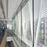 New Zealand Window Shades manufactured and installed the architecture, building, daylighting, facade, glass, handrail, headquarters, metropolitan area, real estate, structure, window, window covering, gray, white