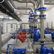 Hastie Air Conditioning supplied the clean air and engineering, factory, industry, machine, manufacturing, pipe, product, pumping station, gray