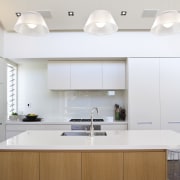 A kitchen interior designed by Anna Welsh MDINZ, ceiling, countertop, interior design, kitchen, product design, white