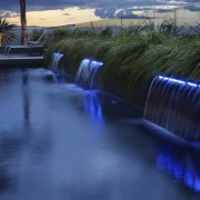 View of Pool resource pools - View of body of water, dusk, evening, landscape, nature, reflection, river, sky, sunlight, swimming pool, tree, water, water feature, water resources, watercourse, waterway, blue