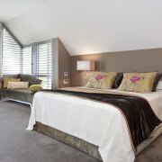 View of home refurbished by interior designer Suzanne bed frame, bedroom, ceiling, estate, floor, home, interior design, real estate, room, suite, white