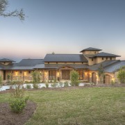 View of homes designed by the American Institute cottage, elevation, estate, facade, farmhouse, home, house, landscape, property, real estate, residential area, roof, sky, villa, brown