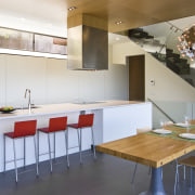 View of kitchen designed by Tim Rempel of countertop, interior design, kitchen, table, white