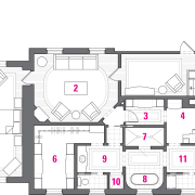 View of floor plans for this traditional-styled bathroom. architecture, area, design, elevation, floor plan, home, house, line, plan, product design, residential area, structure, white