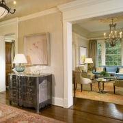 Interior view of the main living area - ceiling, dining room, estate, floor, flooring, hardwood, home, interior design, living room, real estate, room, wall, window, wood flooring, brown, orange