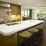 Contemporary kitchen by Architect Stuart Cohen - Contemporary countertop, interior design, kitchen, real estate, room, brown, white