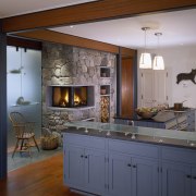 View of kitchen designed by Elliot + Elliot cabinetry, ceiling, countertop, cuisine classique, home appliance, interior design, kitchen, room, gray