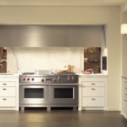 View of SieMatics BeauxArts kitchen collection. - View cabinetry, countertop, cuisine classique, home appliance, interior design, kitchen, kitchen appliance, kitchen stove, room, orange, brown