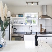 View of outdoor place in a Wanaka holiday countertop, home, interior design, kitchen, room, white