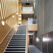 View of a stairway inside the St Kents' architecture, building, ceiling, daylighting, interior design, lobby, stairs, gray