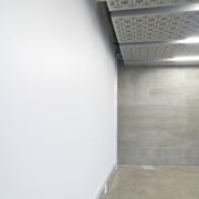 Resene paints feature in the Ironbank building - architecture, ceiling, daylighting, floor, house, wall, white, gray