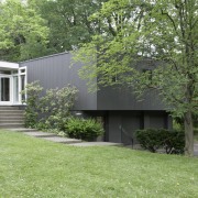 Exterior view after decorating - Exterior view after architecture, backyard, cottage, courtyard, estate, facade, farmhouse, garden, grass, home, house, landscape, lawn, outdoor structure, property, real estate, residential area, shed, siding, tree, yard, green