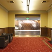 Supreme Court of New Zealand, Wellington - Supreme conference hall, floor, flooring, interior design, lobby, room, brown, orange