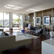 Interior view of lounge - Interior view of interior design, living room, real estate, window, gray, black