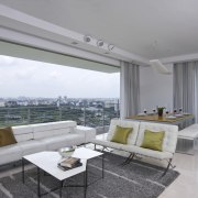 View of seating area in the lounge with ceiling, home, house, interior design, living room, penthouse apartment, property, real estate, window, gray, white