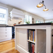 Traditional kitchen cabinetry with unique design - Traditional cabinetry, ceiling, countertop, floor, flooring, hardwood, home, interior design, kitchen, room, wood flooring, white, gray