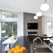 View of kitchen designed by Celia Visser of architecture, countertop, home, house, interior design, kitchen, table, white