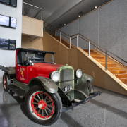 Interior view of the foyer of the brewhouse antique car, automotive design, automotive exterior, car, classic, motor vehicle, vehicle, vintage car, gray