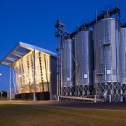 Lion's new HQ in South Auckland - Lion&apos;s architecture, building, energy, facade, industry, metropolis, silo, sky, blue