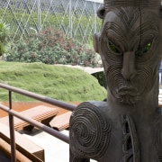 New Zealand Pavilion, Shanghai World Expo, China - carving, monument, outdoor structure, sculpture, statue, stone carving, temple, tourist attraction, black