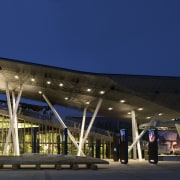 New Zealand Pavilion, Shanghai World Expo, China - architecture, building, convention center, corporate headquarters, metropolitan area, mixed use, night, sky, structure, blue, black