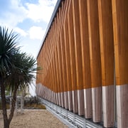 Birkenhead Library, Auckland, NZ - Birkenhead Library, Auckland, architecture, building, facade, house, line, siding, sky, structure, wood, brown